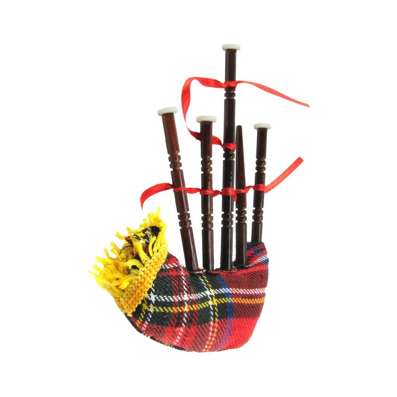 Treasure Gurus Miniature Bag Pipe Musical Instrument Realistic Ornament - Image 2